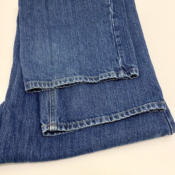 Carhartt 381-83 Relaxed Fit Men’s 36x32 Heavy Denim Dark Wash Work Blue Jeans - Picture 5 of 7